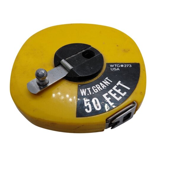 Vintage tape measure 50 feet hand winder - Picture 1 of 5